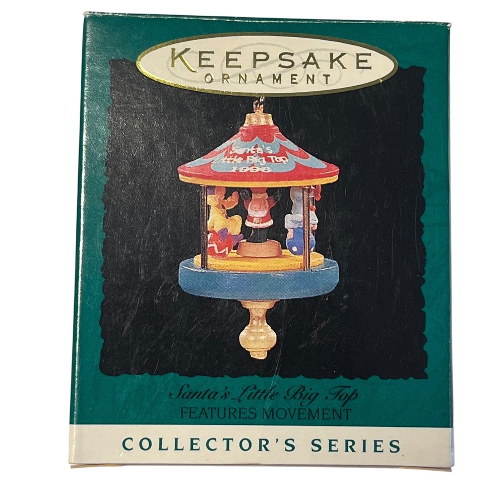 Hallmark Keepsake 1996 Santas Little Big Top Ornament Ken Crow Circus Movement